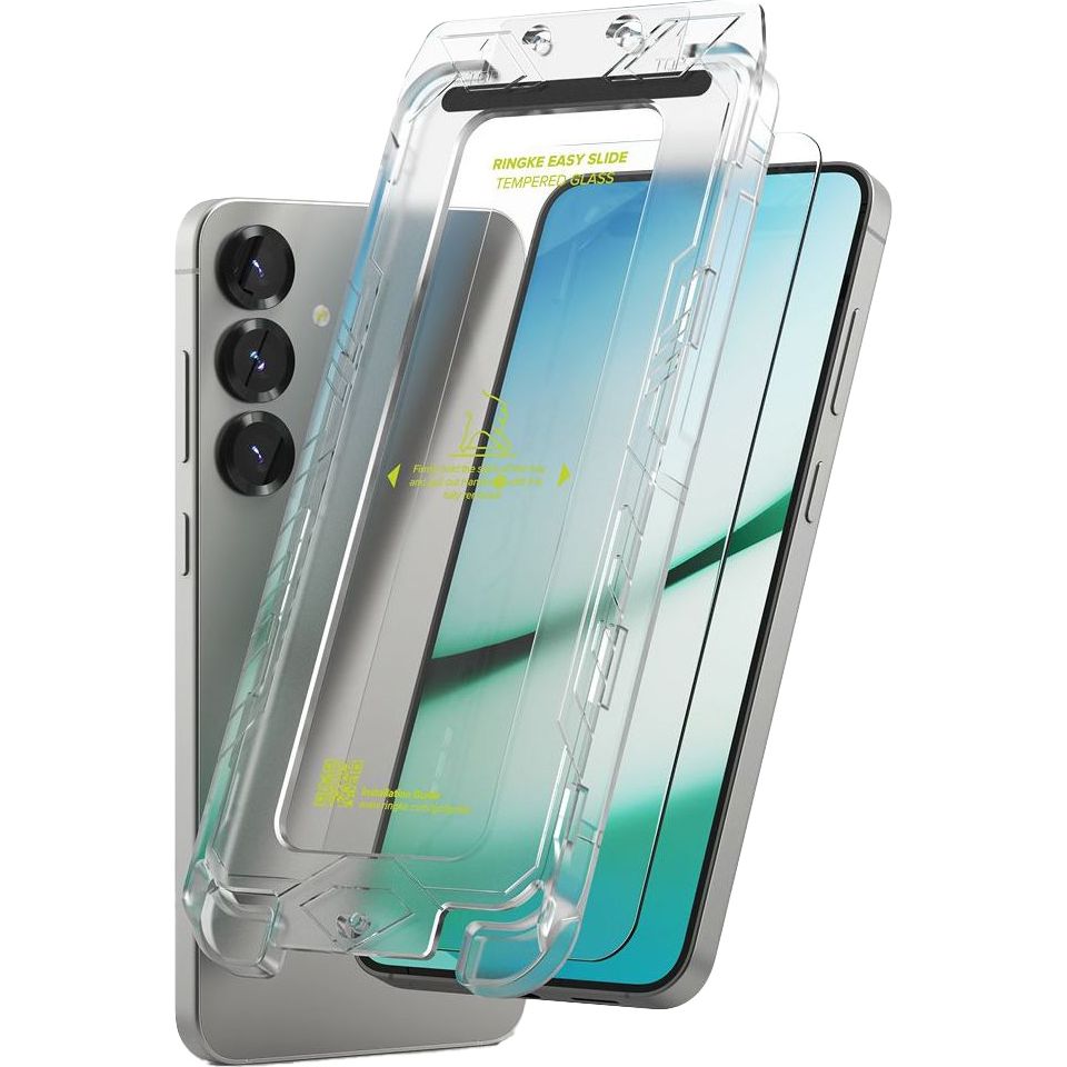 Szkło hartowane na ekran Ringke Easy Slide 2-Pack dla Samsung Galaxy S25, 2 sztuki